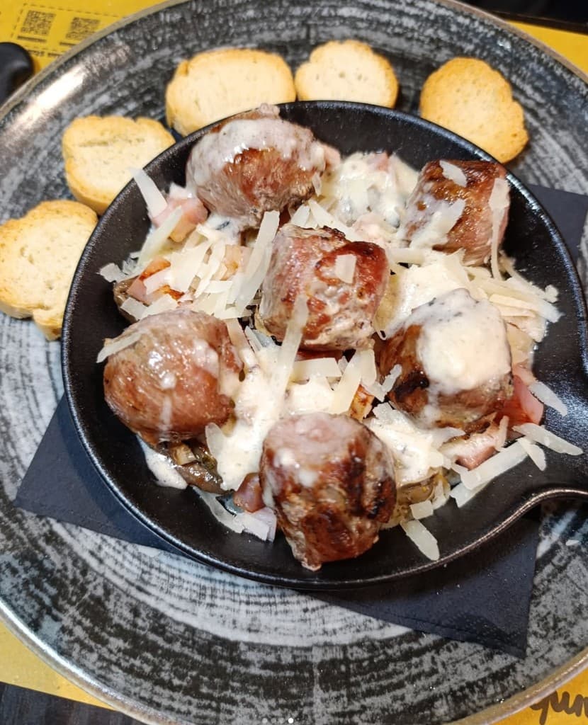 Bombette in fonduta